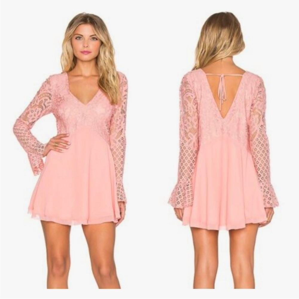 Tularosa Peach/Coral Baby Doll Dress Size XS